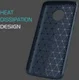 Motorola Moto G6 Plus Geborsteld TPU Hoesje Blauw afbeelding 8