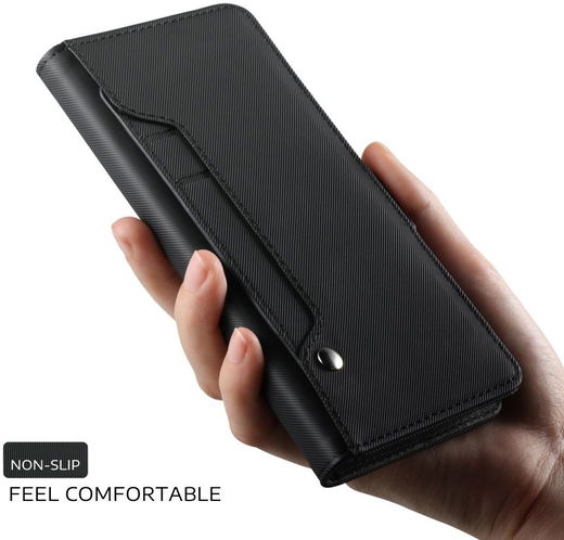 Huawei P20 Lite Luxe Portemonnee Hoesje Met Kaarthouder Zwart afbeelding 5