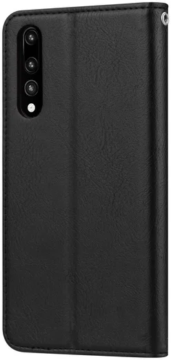 Huawei P20 Pro Luxe Portemonnee Hoesje Met Kaarthouder Zwart afbeelding 2