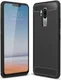 LG G7 Geborsteld TPU Hoesje Zwart afbeelding 1