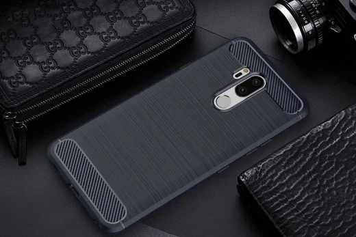 LG G7 Geborsteld TPU Hoesje Blauw afbeelding 2