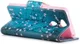 Sony Xperia XA2 Lederen Portemonnee Hoesje met Pink Flowers Print afbeelding 3