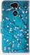 Sony Xperia XA2 Lederen Portemonnee Hoesje met Pink Flowers Print afbeelding 8