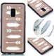 Samsung Galaxy A8 (2018) Hybrid Armor Back Cover met Feathers Print afbeelding 3
