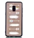 Samsung Galaxy A8 (2018) Hybrid Armor Back Cover met Feathers Print afbeelding 4