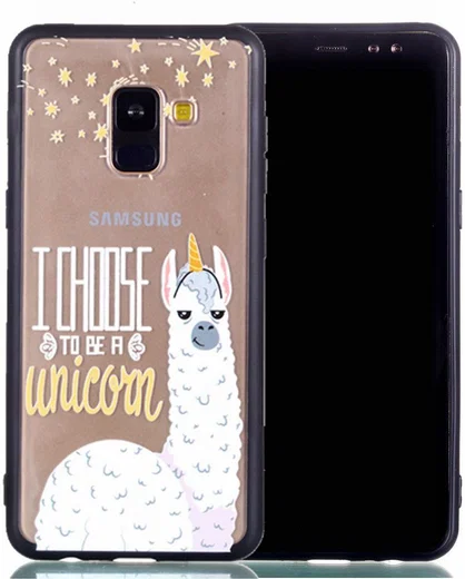 Samsung Galaxy A8 (2018) Hybrid Armor Back Cover met Quote Print afbeelding 1