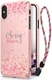Ringke Design Slim Apple iPhone X Cherry Blossom Peach Pink afbeelding 1