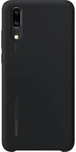Huawei P20 Originele Silicon Case Zwart afbeelding 2