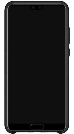 Huawei P20 Originele Silicon Case Zwart afbeelding 3