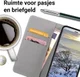 Samsung Galaxy A8 2018 Wallet Case Hoesje met print vlinder afbeelding 4