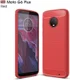 Motorola Moto G6 Plus Geborsteld TPU Hoesje Rood afbeelding 4