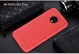 Motorola Moto G6 Plus Geborsteld TPU Hoesje Rood afbeelding 2