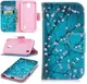Nokia 1 Portemonnee Hoesje met Print Bloemen afbeelding 1