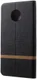 Motorola Moto G6 Play Cross Pattern Wallet Hoesje Hoesje Zwart afbeelding 3