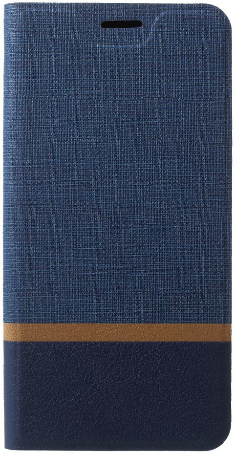 Motorola Moto G6 Play Cross Pattern Wallet Hoesje Hoesje Blue afbeelding 1