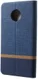 Motorola Moto G6 Play Cross Pattern Wallet Hoesje Hoesje Blue afbeelding 2