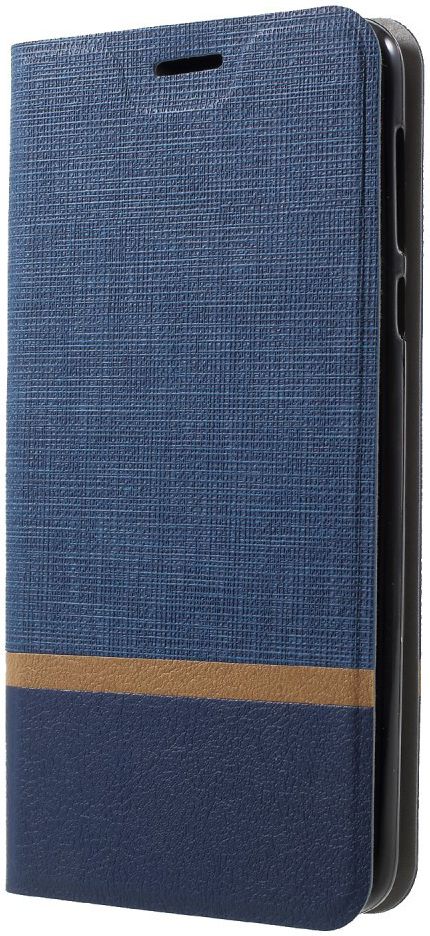 Motorola Moto G6 Play Cross Pattern Wallet Hoesje Hoesje Blue afbeelding 3
