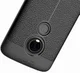 Motorola Moto E5 Hoesje TPU met Lederen Textuur Zwart afbeelding 4