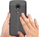 Motorola Moto E5 Hoesje TPU met Lederen Textuur Zwart afbeelding 6