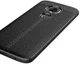 Motorola Moto E5 Hoesje TPU met Lederen Textuur Zwart afbeelding 9