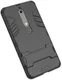Nokia 6 (2018) Hybride Hoesje met Kickstand Zwart afbeelding 8
