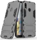 Huawei P20 Lite Hybride Hoesje met Standaard Grijs afbeelding 4