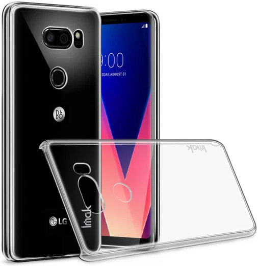 IMAK Crystal II Series LG V30 Hoesje Hard Plastic Transparant afbeelding 2