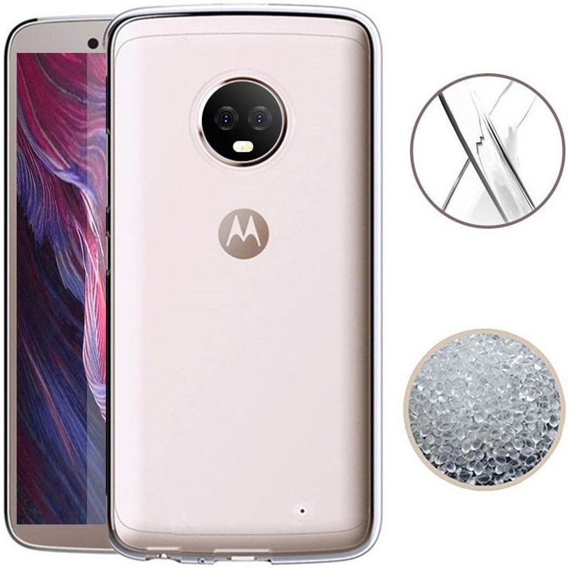 Motorola Moto G6 Hoesje Dun TPU Transparant afbeelding 10