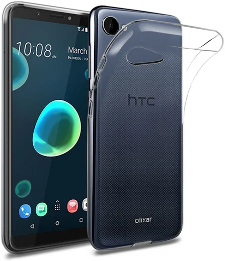 HTC Desire 12 Hoesje Dun TPU Transparant afbeelding 1