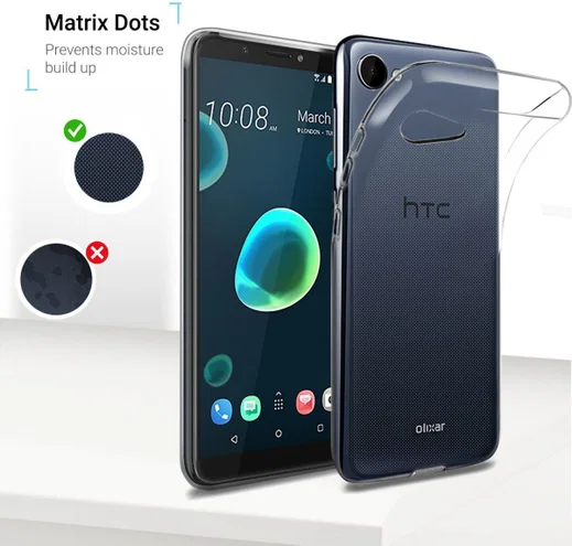 HTC Desire 12 Hoesje Dun TPU Transparant afbeelding 5