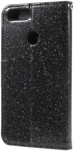 Huawei P Smart Bookcase Glitter Zwart afbeelding 2