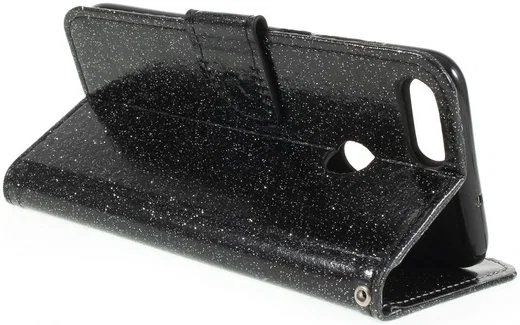 Huawei P Smart Bookcase Glitter Zwart afbeelding 5