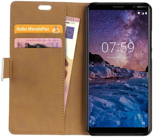 Nokia 7 Plus Bookcase Portemonnee Hoesje Eiffeltoren afbeelding 2