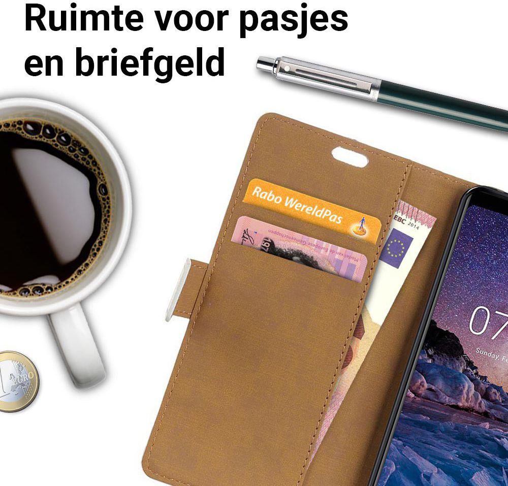 Nokia 7 Plus Bookcase Portemonnee Hoesje Eiffeltoren afbeelding 5