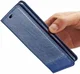 Samsung Galaxy S9 Lederen Portemonnee Hoesje met Lanyard Blauw afbeelding 5