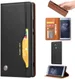 Sony Xperia XA2 Lederen Wallet Stand Hoesje Zwart afbeelding 1