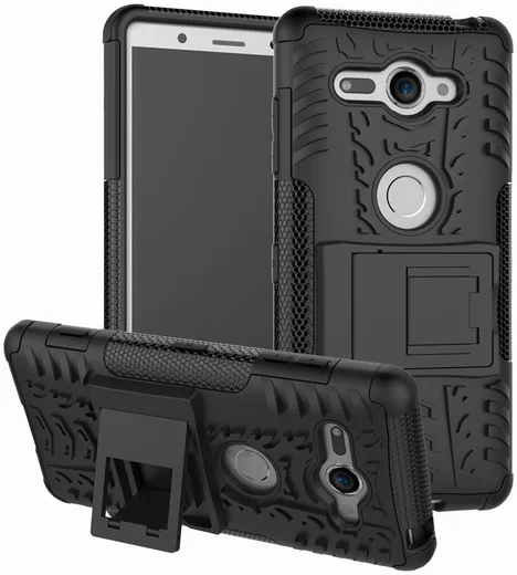 Sony Xperia XZ2 Compact Hybride Hoesje Zwart afbeelding 1