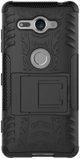 Sony Xperia XZ2 Compact Hybride Hoesje Zwart afbeelding 8