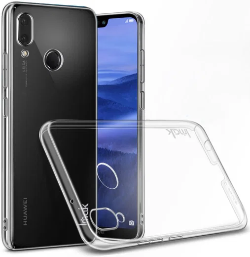 IMAK Crystal II Series Huawei P20 Lite Hoesje Hard Plastic Transparant afbeelding 1