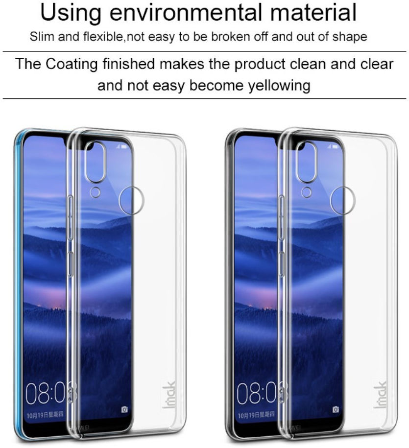 IMAK Crystal II Series Huawei P20 Lite Hoesje Hard Plastic Transparant afbeelding 5