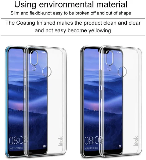 IMAK Crystal II Series Huawei P20 Lite Hoesje Hard Plastic Transparant afbeelding 5