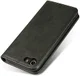 Apple iPhone 8 / 7 Hoesje Premium Book Case Kunst Leer Zwart afbeelding 7