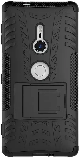 Sony Xperia XZ2 Hybride Hoesje met Kickstand Zwart afbeelding 5