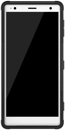 Sony Xperia XZ2 Hybride Hoesje met Kickstand Zwart afbeelding 8