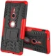 Sony Xperia XZ2 Hybride Hoesje met Kickstand Rood afbeelding 2
