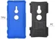 Sony Xperia XZ2 Hybride Hoesje met Kickstand Blauw afbeelding 3