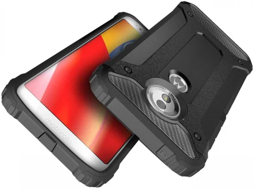 Motorola Moto G6 Play Hybride Hoesje Zwart afbeelding 4