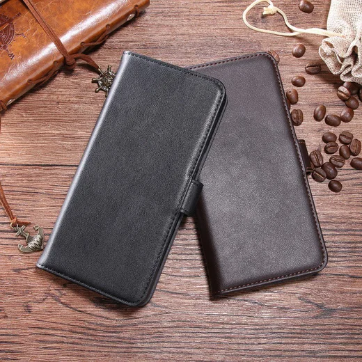 Nokia 7 Plus Echt Lederen Wallet Stand Hoesje Zwart afbeelding 10