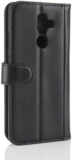 Nokia 7 Plus Echt Lederen Wallet Stand Hoesje Zwart afbeelding 8
