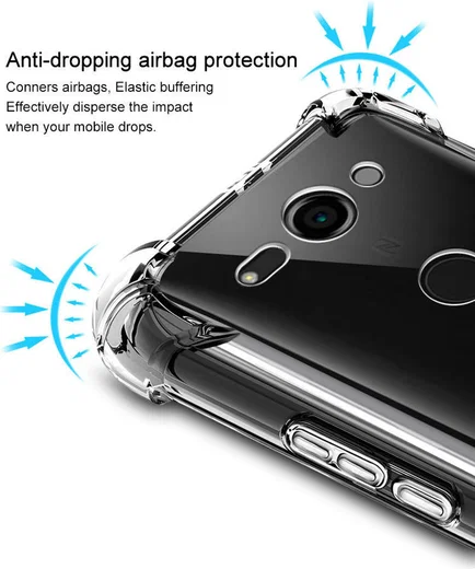 IMAK Sony Xperia XZ2 Compact Hoesje met Screenprotector Metaal Zwart afbeelding 3